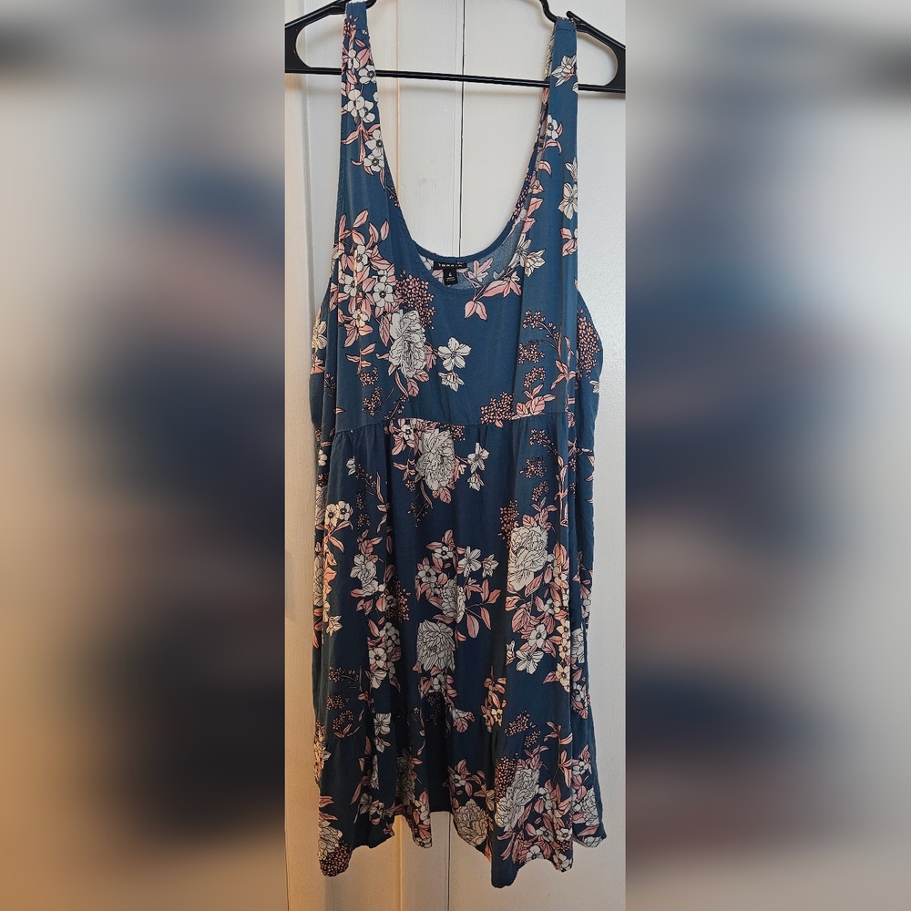 Torrid Blue Floral Midi Dress